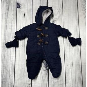 Boys Baby Snowsuit With Gloves The Childrens Place